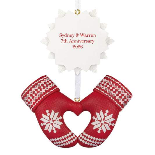 Hallmark Merry Mittens Personalized Ornament, Custom Text