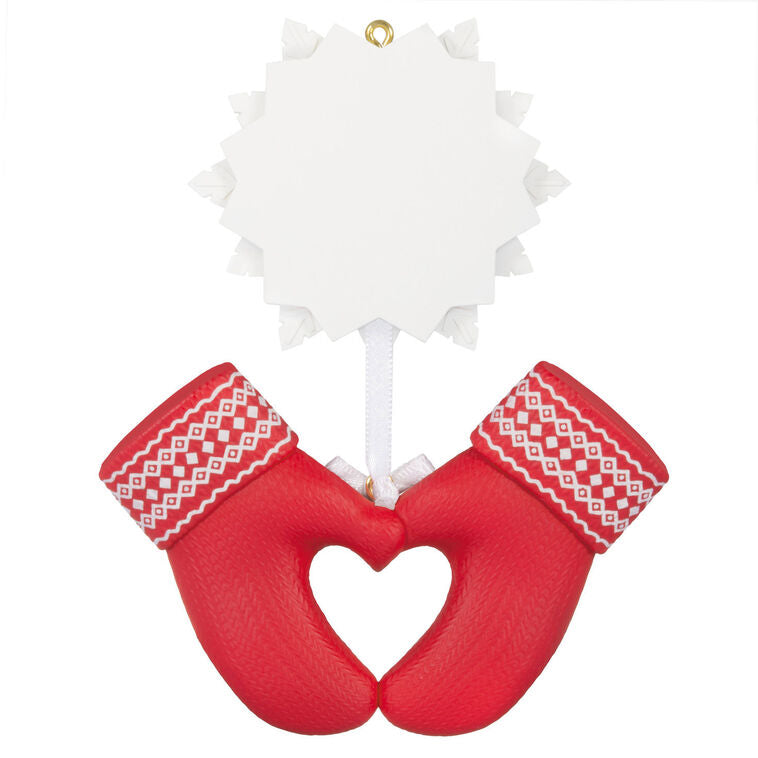 Hallmark Merry Mittens Personalized Ornament, Custom Text