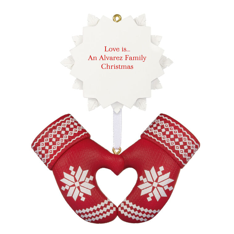 Hallmark Merry Mittens Personalized Ornament, Custom Text