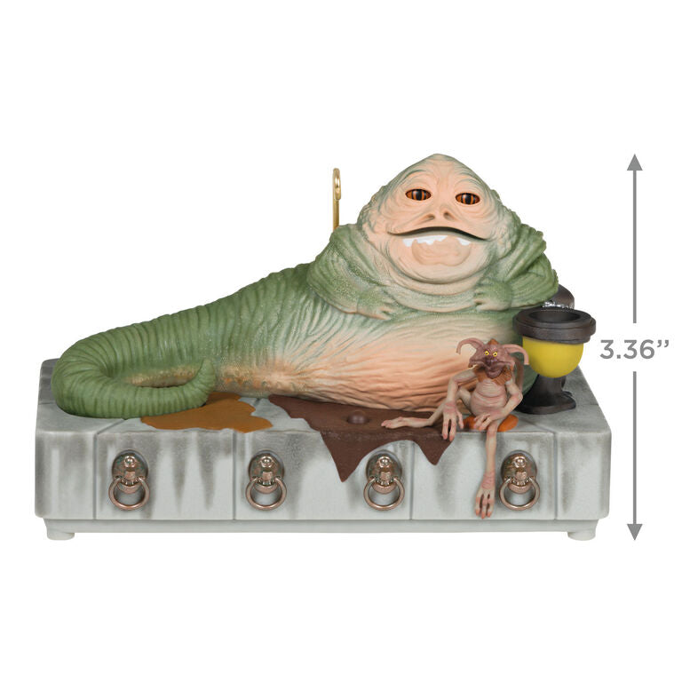 Hallmark Star Wars: Return Of The Jedi™ Jabba The Hutt™ Ornament With Sound And Motion