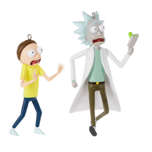 Hallmark Rick And Morty Just Don't Think About It, Morty! Ornaments, Set Of 2