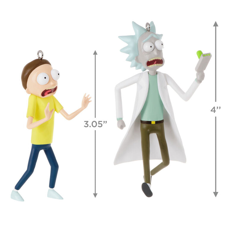 Hallmark Rick And Morty Just Don't Think About It, Morty! Ornaments, Set Of 2