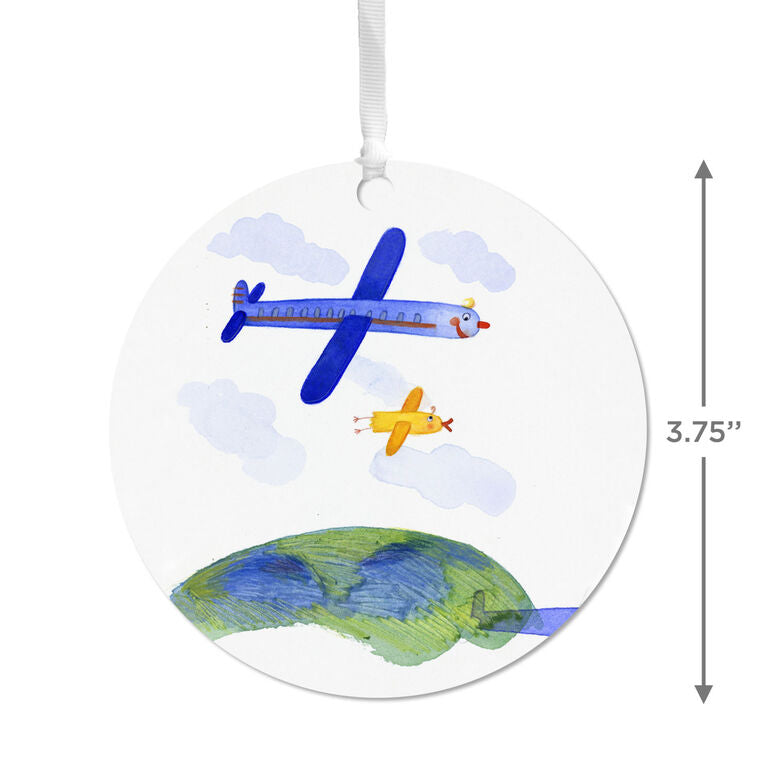 Hallmark Design-Your-Own Round Metal Personalized Ornament, Custom Photo