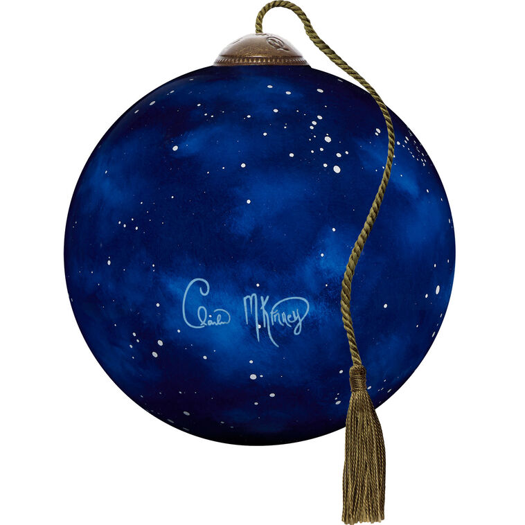  Ne'Qwa Art Merry Kiss-Mas Santa And Mrs. Claus Glass Christmas Ornament