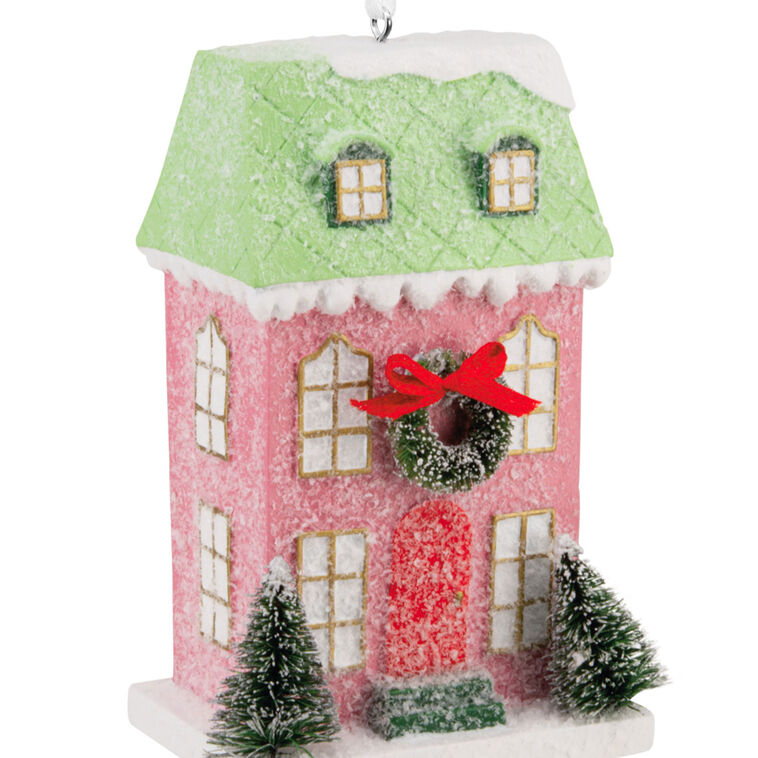  Festive Houses Hallmark Ornaments, Set Of 3
