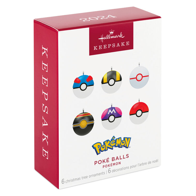 Hallmark Mini Pokémon Poké Balls Ornaments, Set Of 6
