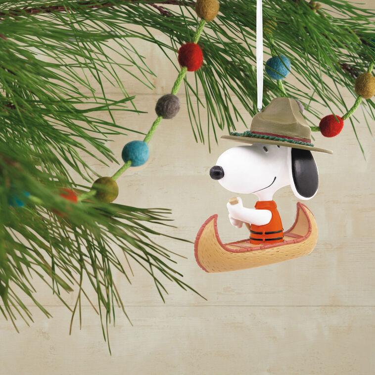  Peanuts® Snoopy In Canoe Hallmark Ornament