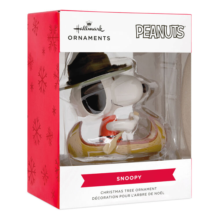  Peanuts® Snoopy In Canoe Hallmark Ornament