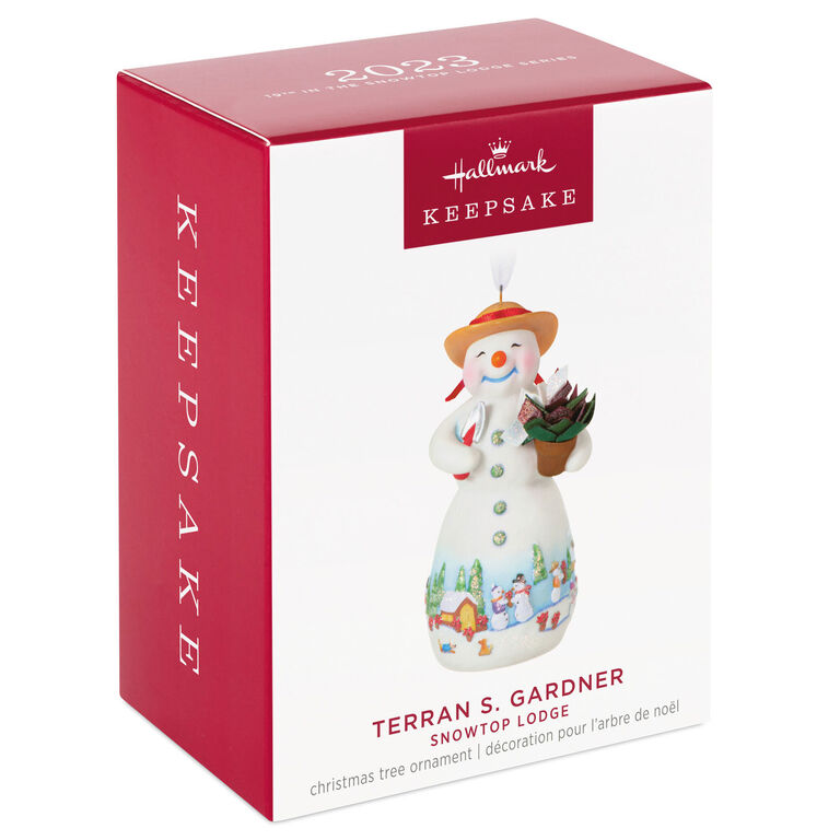 Hallmark Snowtop Lodge Terran S. Gardner Porcelain Ornament