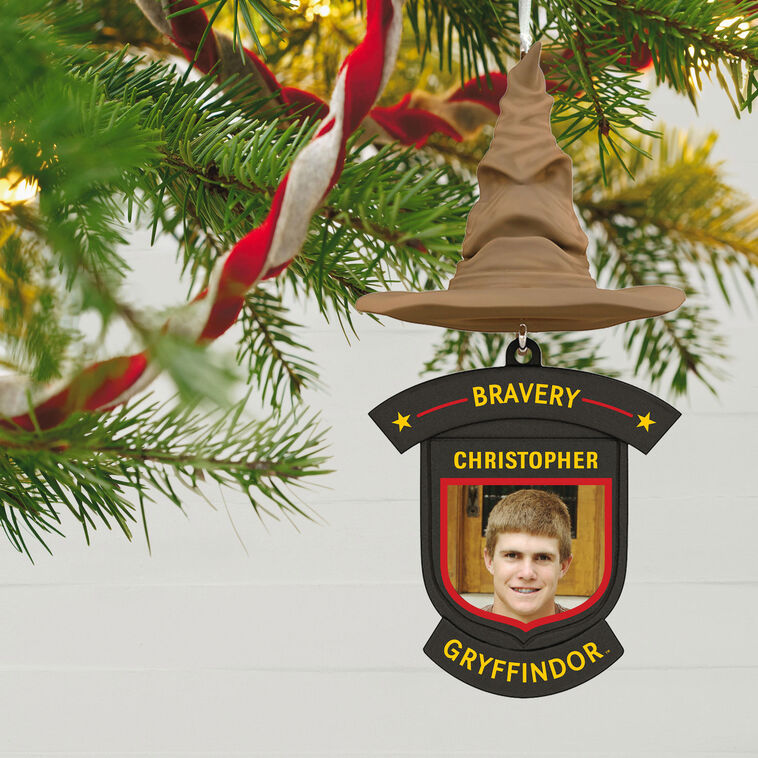 Hallmark Harry Potter™ Sorting Hat House Trait Personalized Ornament, Custom Photo And Text