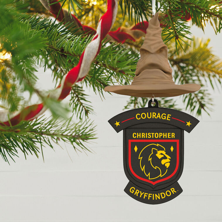 Hallmark Harry Potter™ Sorting Hat House Trait Personalized Ornament, Custom Text