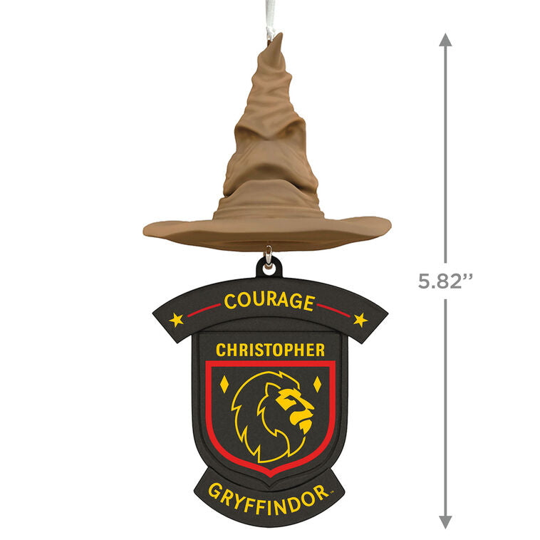 Hallmark Harry Potter™ Sorting Hat House Trait Personalized Ornament, Custom Text