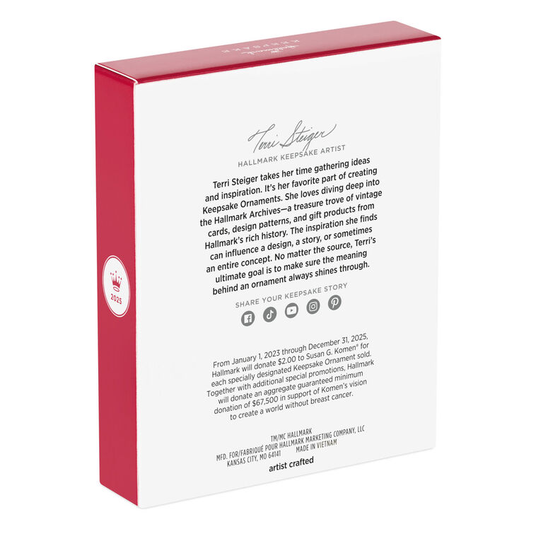 Hallmark Strength Shines Through Ornament Benefiting Susan G. Komen®