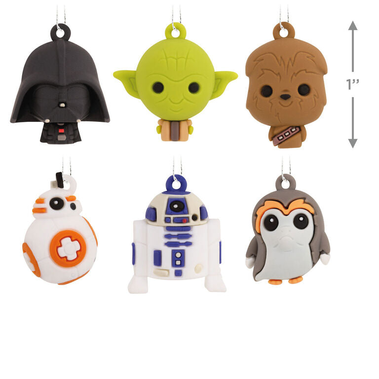  Mini Star Wars™ Shatterproof Hallmark Ornaments, Set Of 6