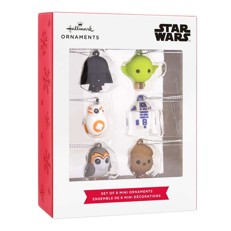  Mini Star Wars™ Shatterproof Hallmark Ornaments, Set Of 6