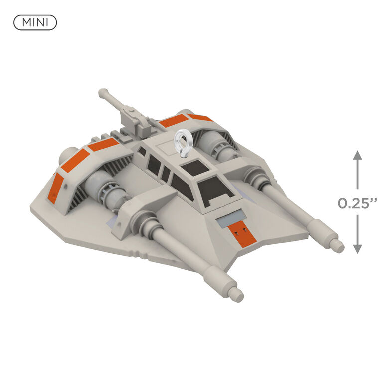 Hallmark Mini Star Wars: The Empire Strikes Back™ Rebel Snowspeeder™ Ornament, 0.25"