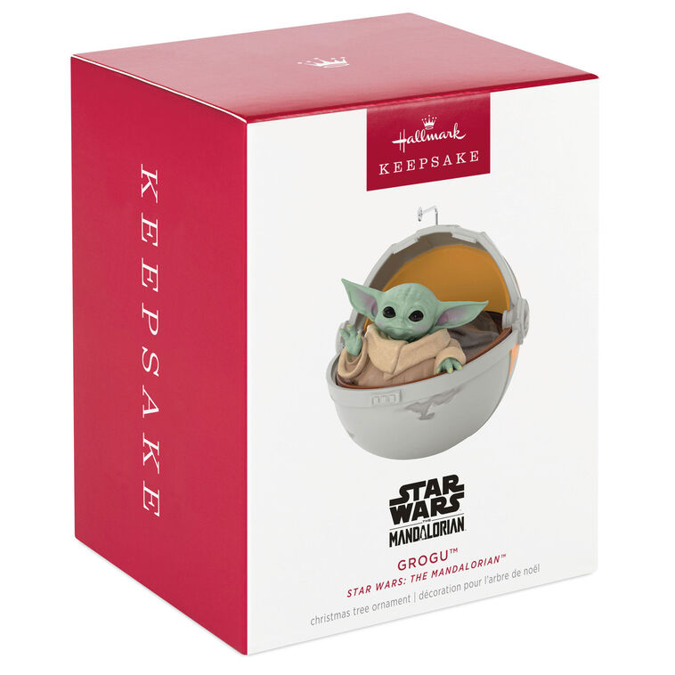 Hallmark Star Wars: The Mandalorian™ Grogu™ In Hovering Pram Ornament