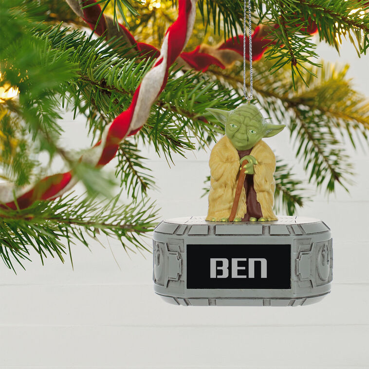 Hallmark Star Wars™ Yoda™ Personalized Ornament, Custom Text