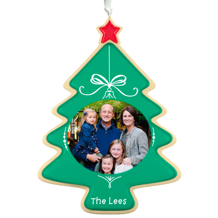 Hallmark Sweet Memories Sugar Cookie Tree Personalized Ornament, Custom Oval Photo And Text