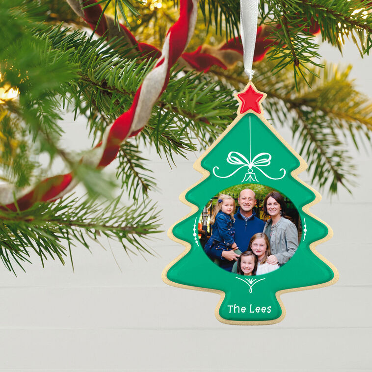 Hallmark Sweet Memories Sugar Cookie Tree Personalized Ornament, Custom Oval Photo And Text