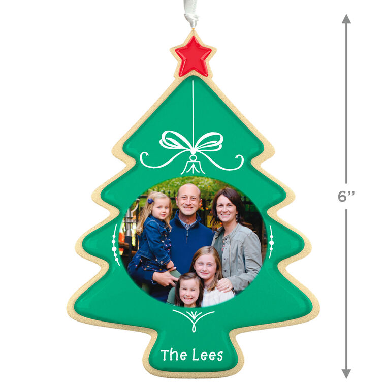Hallmark Sweet Memories Sugar Cookie Tree Personalized Ornament, Custom Oval Photo And Text