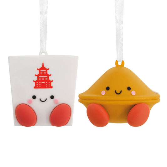  Better Together Takeout Box And Fortune Cookie Magnetic Hallmark Ornaments, Set Of 2