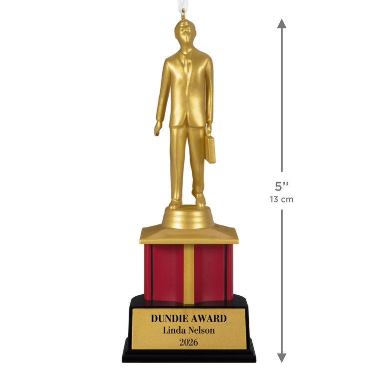 Hallmark The Office Dundie Award Personalized Ornament, Custom Text