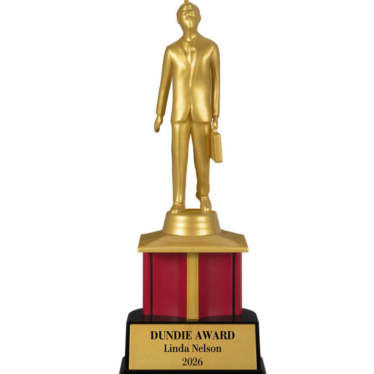 Hallmark The Office Dundie Award Personalized Ornament, Custom Text
