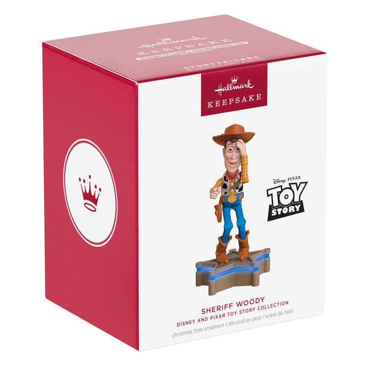 Hallmark Disney/Pixar Toy Story Collection Sheriff Woody Ornament With Light And Sound