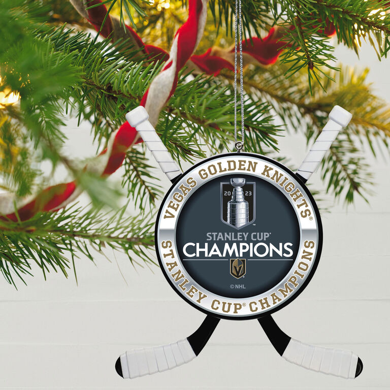 Hallmark NHL® Vegas Golden Knights® 2023 Stanley Cup® Champions Hockey Ornament