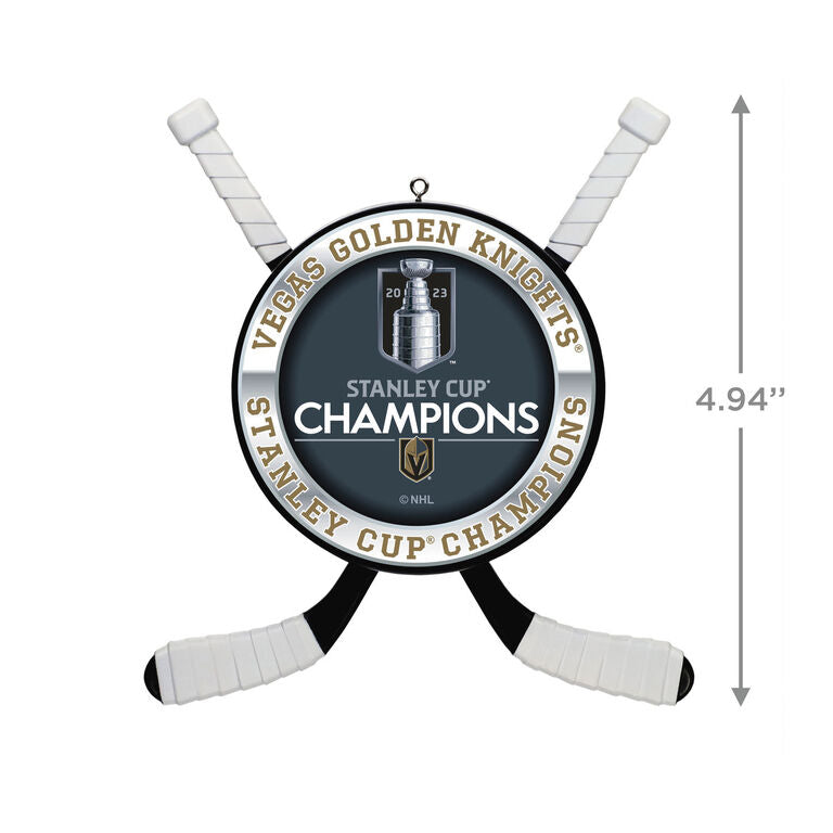 Hallmark NHL® Vegas Golden Knights® 2023 Stanley Cup® Champions Hockey Ornament