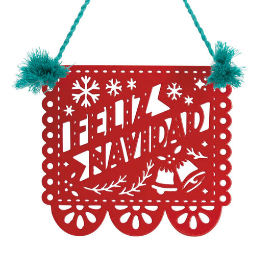  Vida Papel Picado Metal Hallmark Ornament