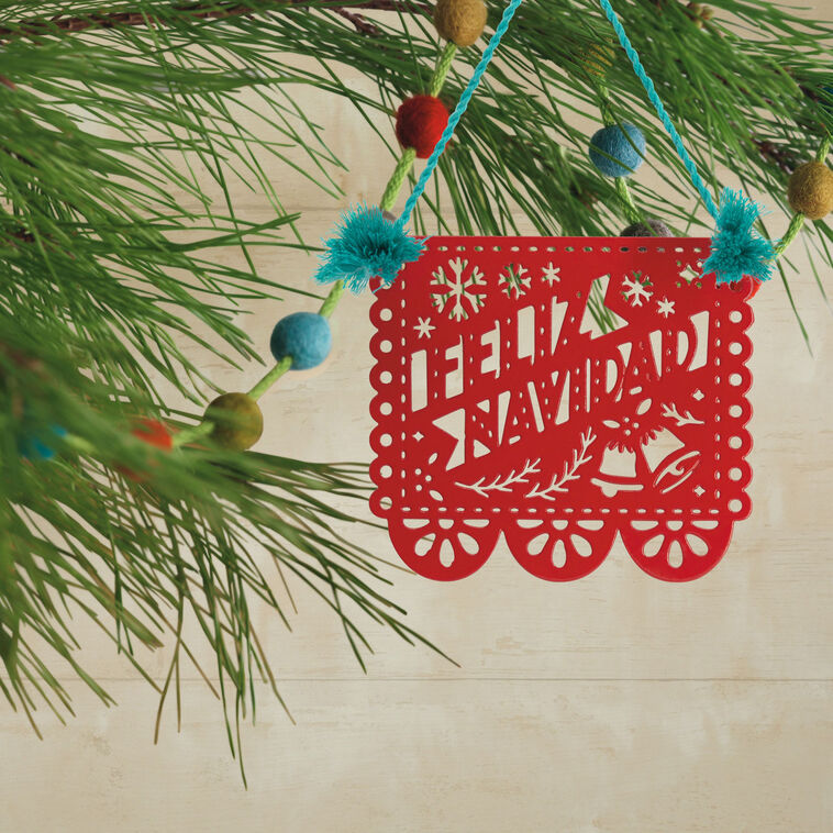  Vida Papel Picado Metal Hallmark Ornament