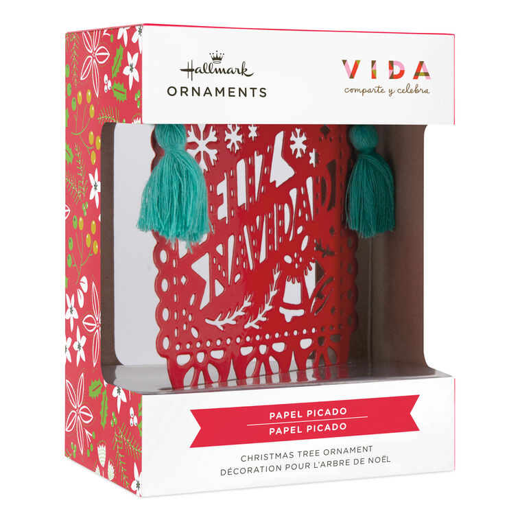  Vida Papel Picado Metal Hallmark Ornament