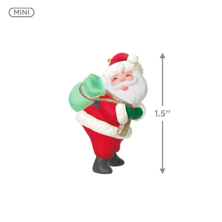 Hallmark Mini Sweet Santa Ornament, 1.5"