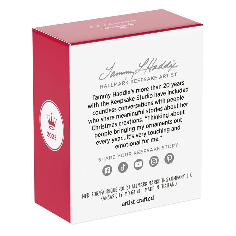 Hallmark Mini Sweet Santa Ornament, 1.5"