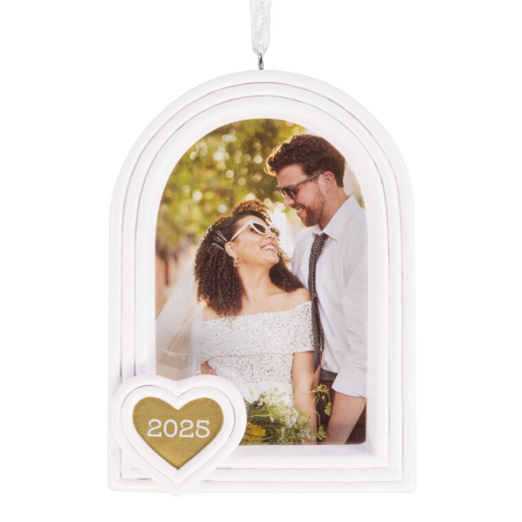  Wedding 2025 Photo Frame Hallmark Ornament
