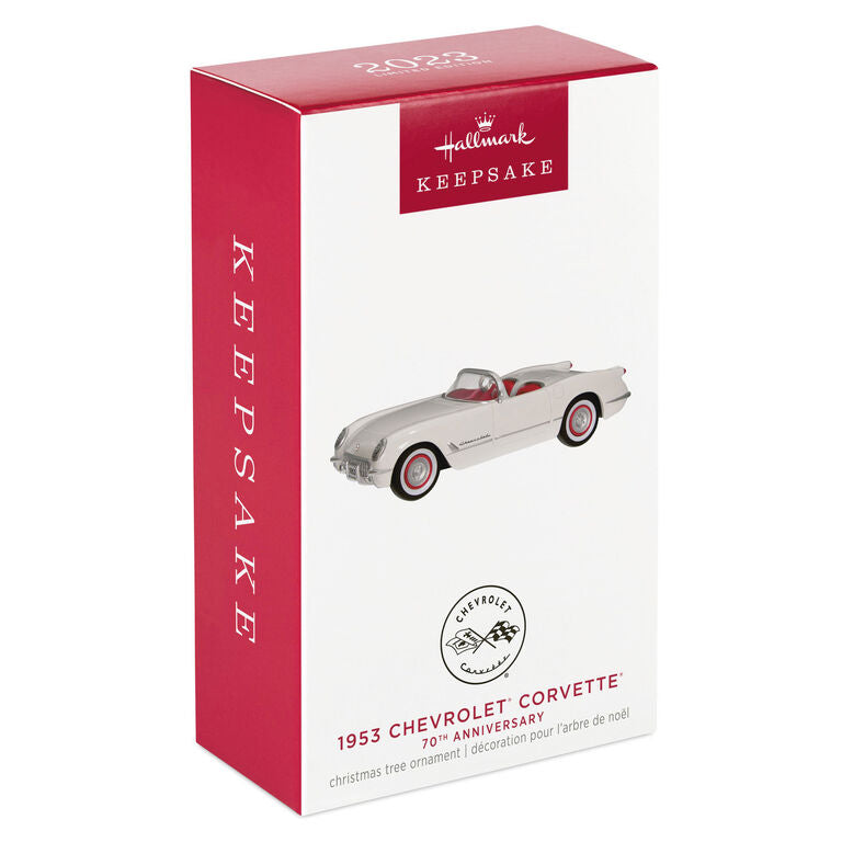 Hallmark 1953 Chevrolet® Corvette® 70th Anniversary 2023 Metal Ornament