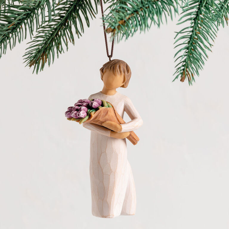  Willow Tree Surprise Tulip Bouquet Figurine Ornament, 4" H