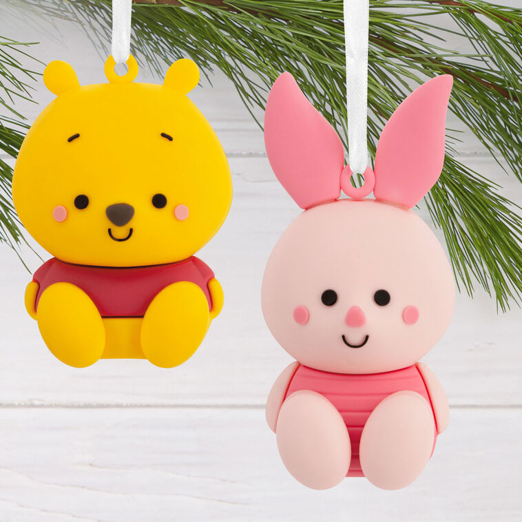  Better Together Disney Winnie The Pooh And Piglet Magnetic Hallmark Ornaments, Set Of 2