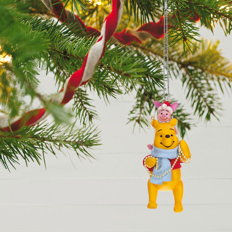 Hallmark Disney Winnie The Pooh Trimming The Tree Together Ornament