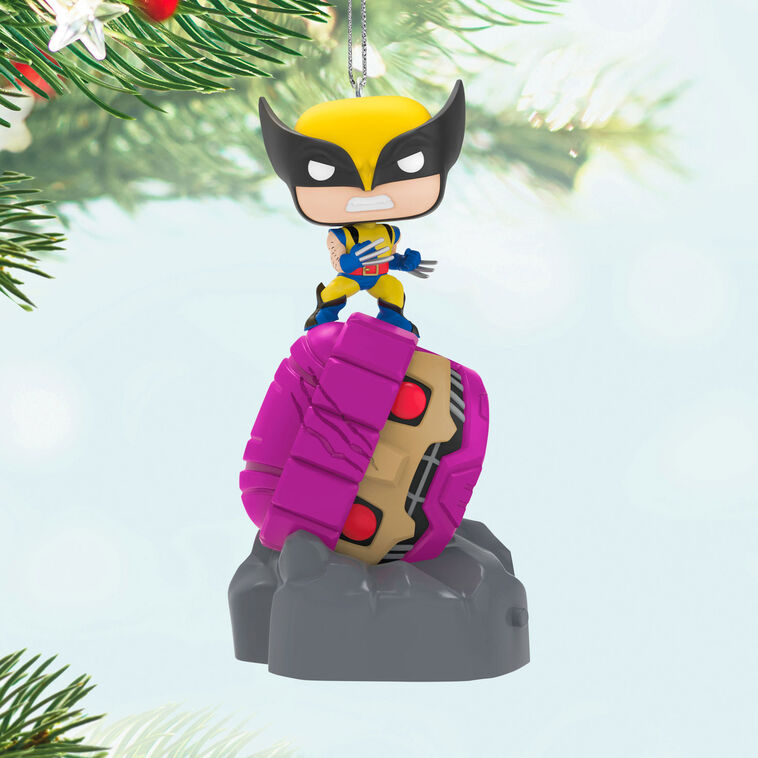Hallmark Marvel X-Men Wolverine Defeats Sentinel Funko POP!® Ornament With Light